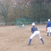 12月７日(土)　野球部練習(小中交流)