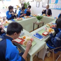 1月22日（水）　３年生と校長先生の会食