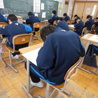 2月12日（水）　学年末テスト①（１，２年生）