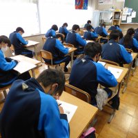 2月17日（水）　学年末テスト①（１，２年生）