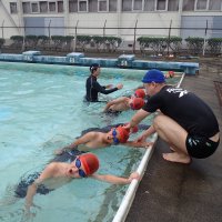 ６月27日(火)　１・２年生着衣水泳、５・６年生水泳指導