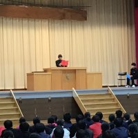 ２学期終業式、表彰式