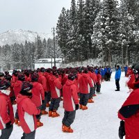 開校式・スキー実習開始