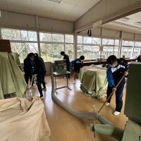 ２月９日（金）　木工製作の掃除の風景