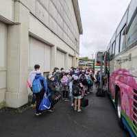 ５月９日（木）　５年生宿泊学習①　スタートです