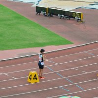 茨城県中学校総合体育大会　陸上競技大会への参加の様子