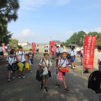 ９月６日（金）小中一貫教育（あいさつ運動）（岩瀬西中学校）