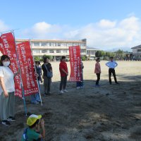 ９月12日（木）　PTA教養委員（第２学年）あいさつ運動